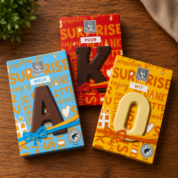 De Heer Chocolate Letter (65g)